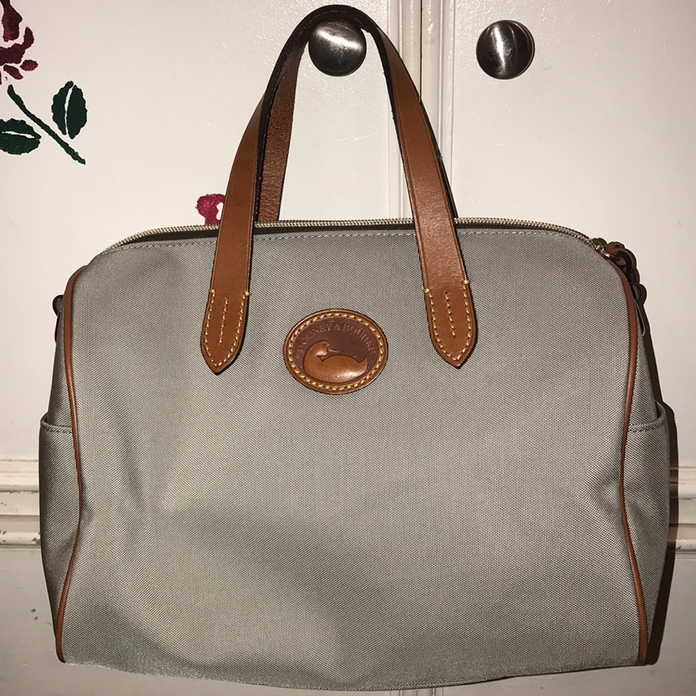 Dooney and Bourke Gray Nylon Satchel